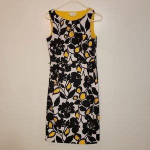 Professional, Fitted, Lemon-Patterned Dress WITH POCKETS!!! Size 6